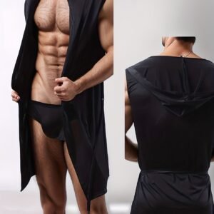 SoftEase Sleeveless Hooded Robe Set