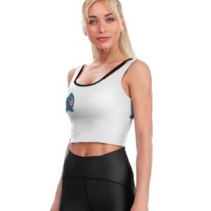 Crop Top Sports Bra - Aquarius by GakFace