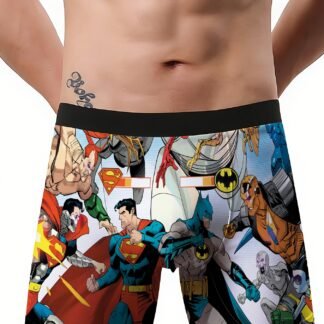 Justice League Boxer Underwear – Batman & Superman Edition