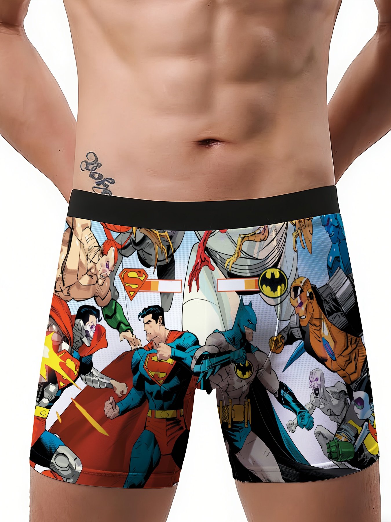 Justice League Boxer Underwear – Batman & Superman Edition