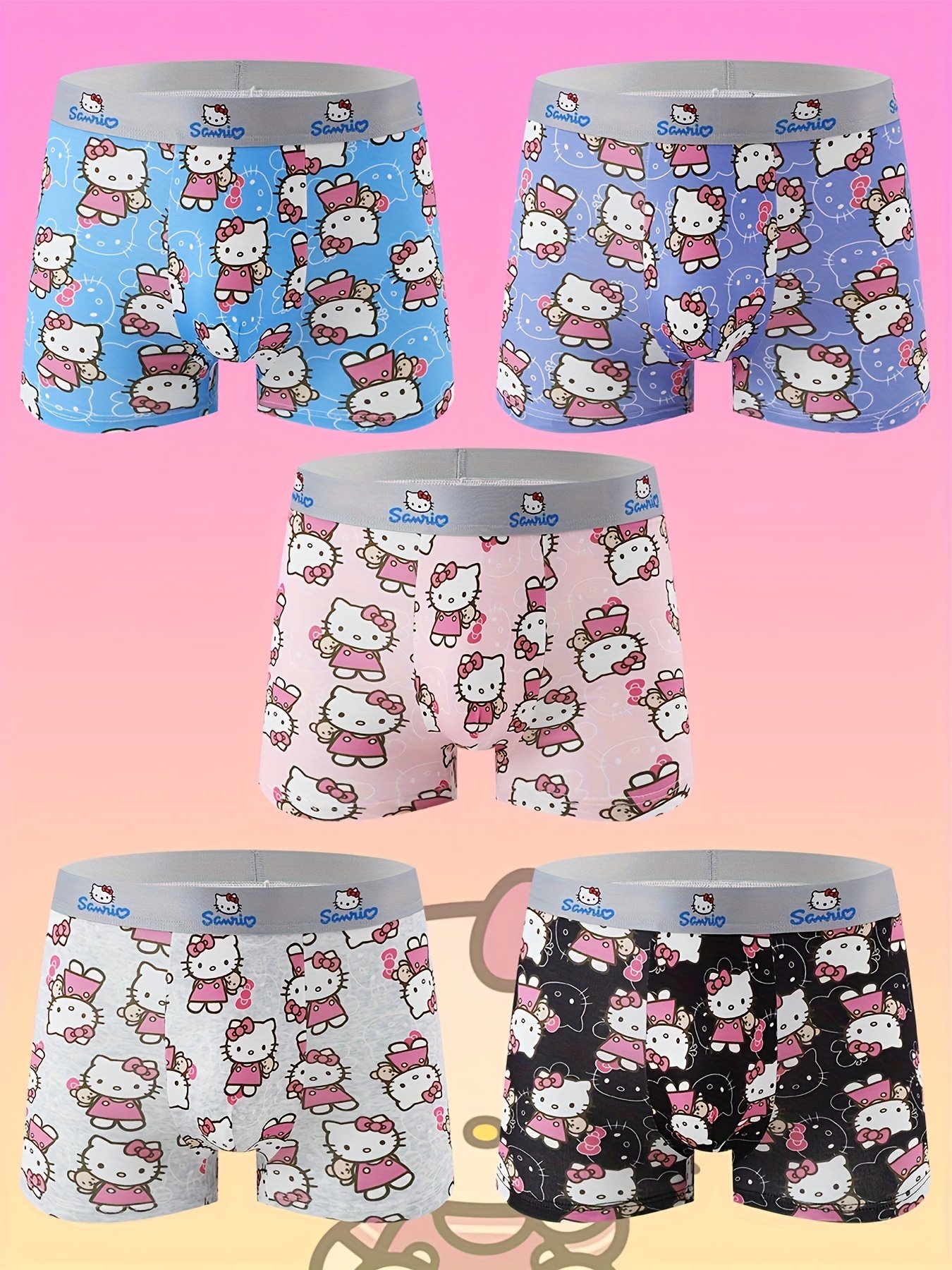 5pcs Sanrio Boxer Briefs