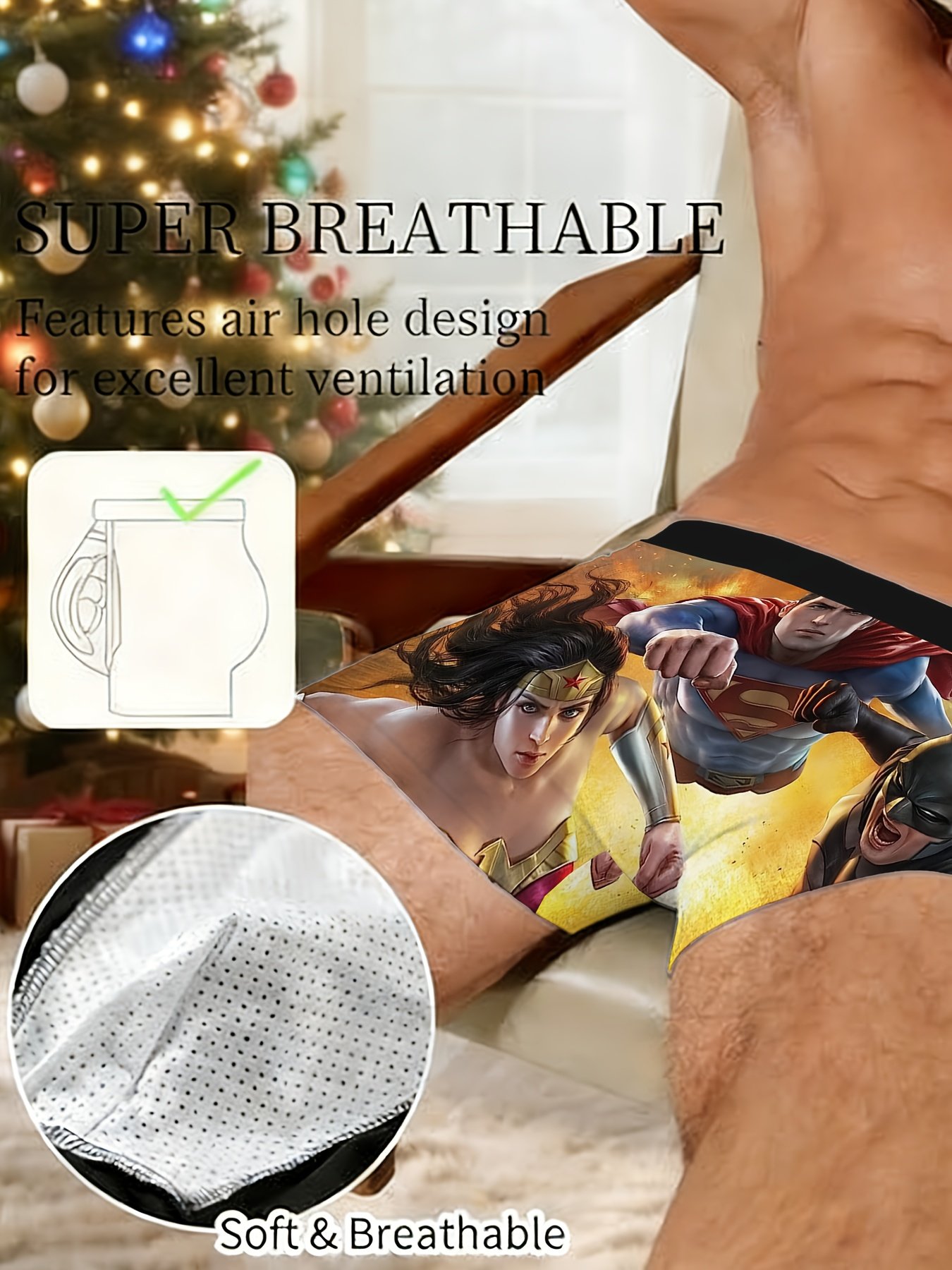 Justice League Boxer Underwear – Batman & Superman Edition - Image 2