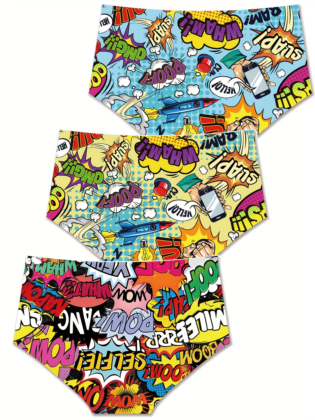 3-Pack Cartoon Triangle Panties - Image 3