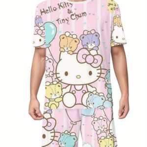 Sanrio Graffiti Print Summer Pajama Set